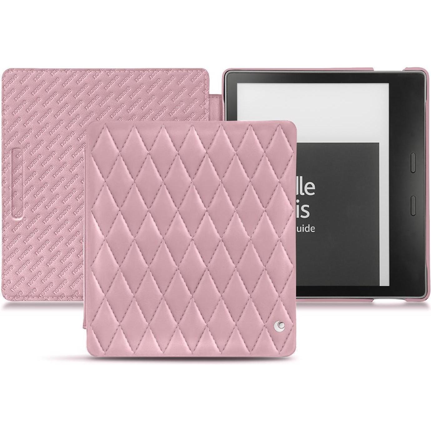 Noreve Lederschutzhülle horizontal (Kindle Oasis 2017), Tablet Hülle, Rosa