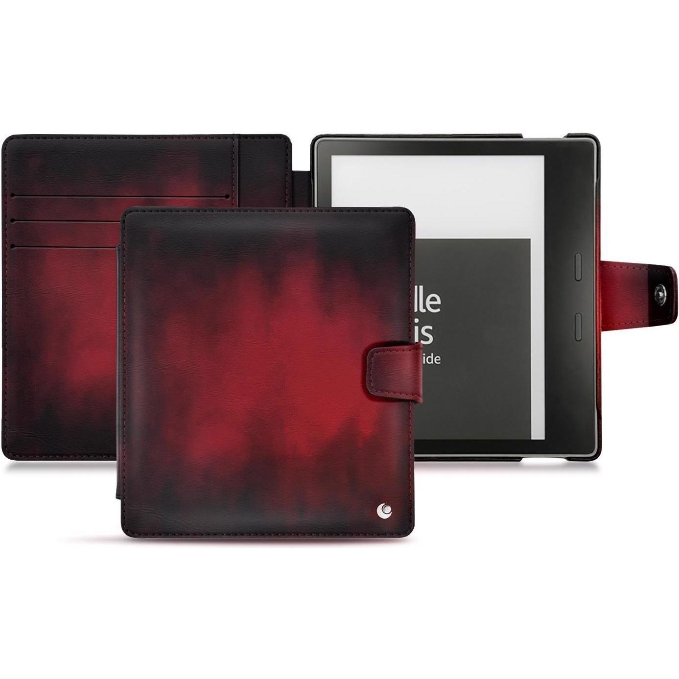 Noreve Lederschutzhülle Wallet (Kindle Oasis 2017), eReader Zubehör, Rot