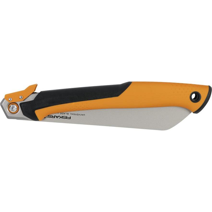 Thumbnail - Fiskars, Handsäge, Pro Klappbare Zugsäge, Sägeblattlänge: 25 cm, 13 TPI, Schwarz/Orange, PowerTooth, 1062933
