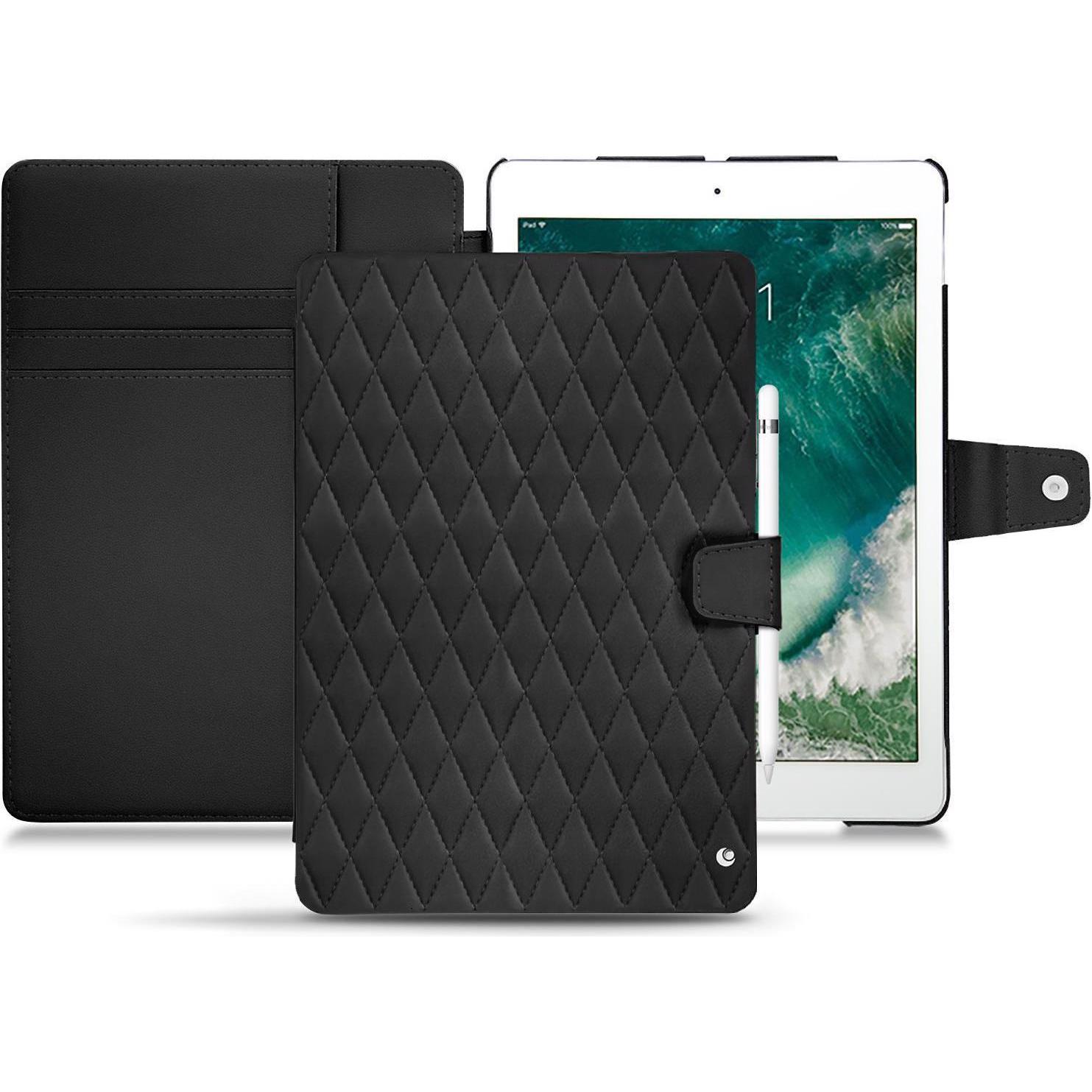 Noreve Lederschutzhülle Wallet (iPad Pro 10.5), Tablet Hülle, Schwarz