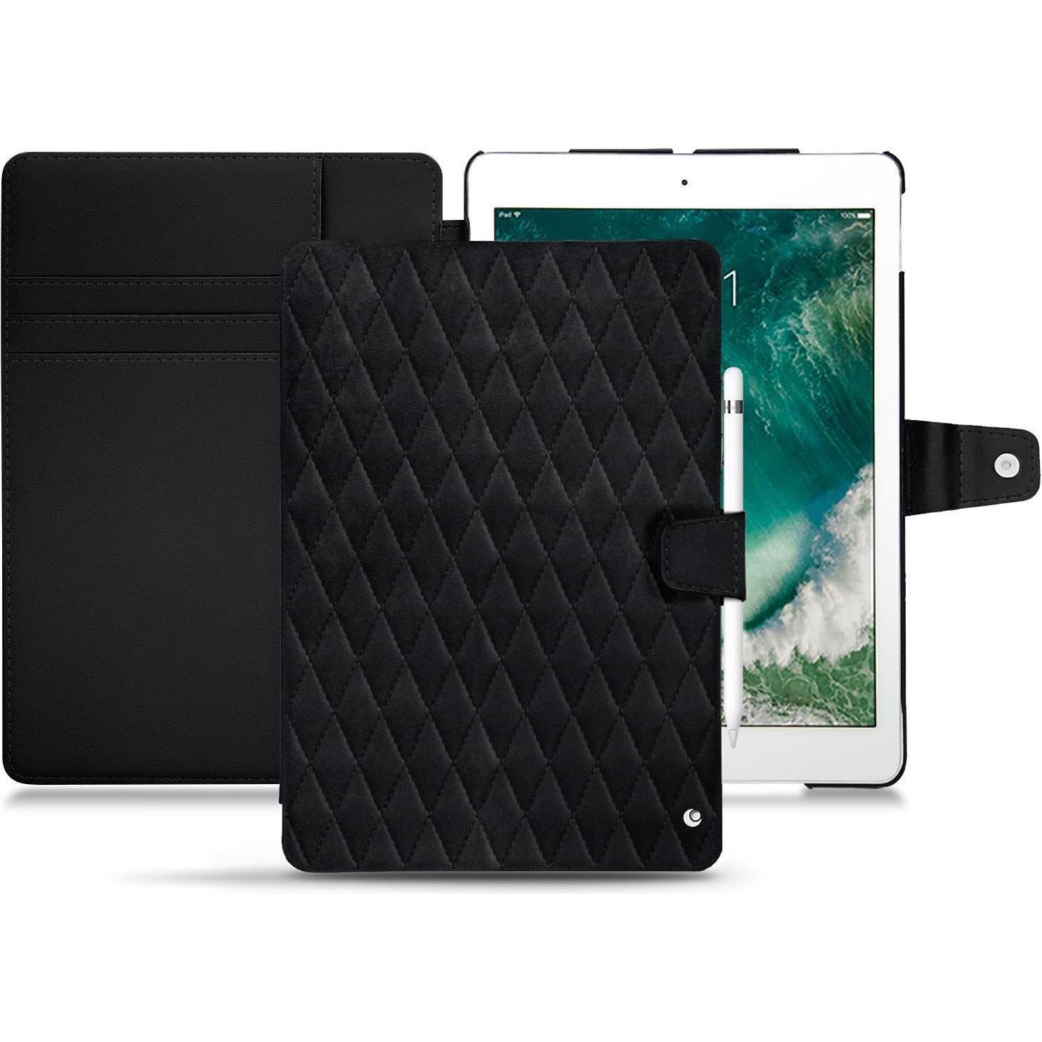 Noreve Lederschutzhülle Wallet (iPad Pro 10.5), Tablet Hülle, Schwarz