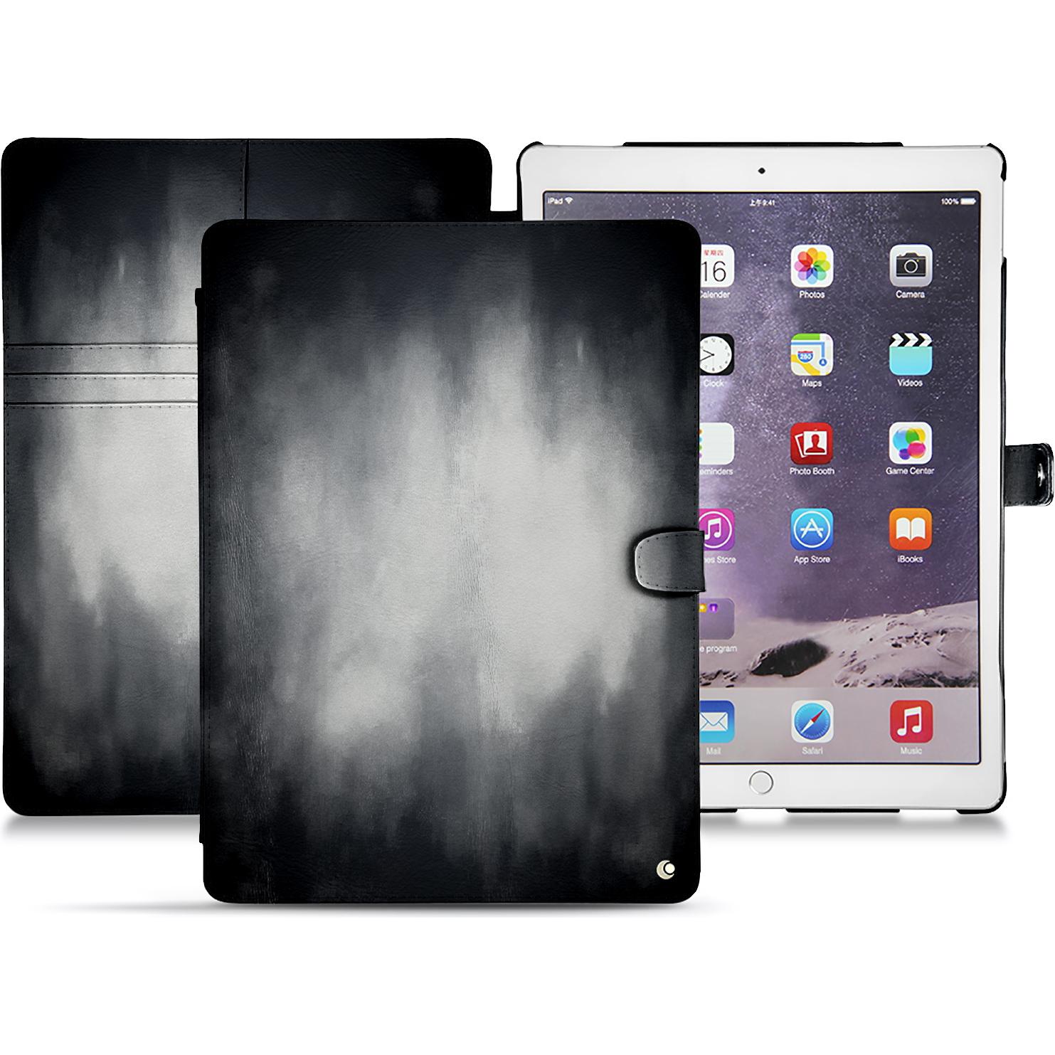 Noreve Lederschutzhülle Wallet (iPad Pro 12.9 2017 (2. Gen)), Tablet Hülle, Grau