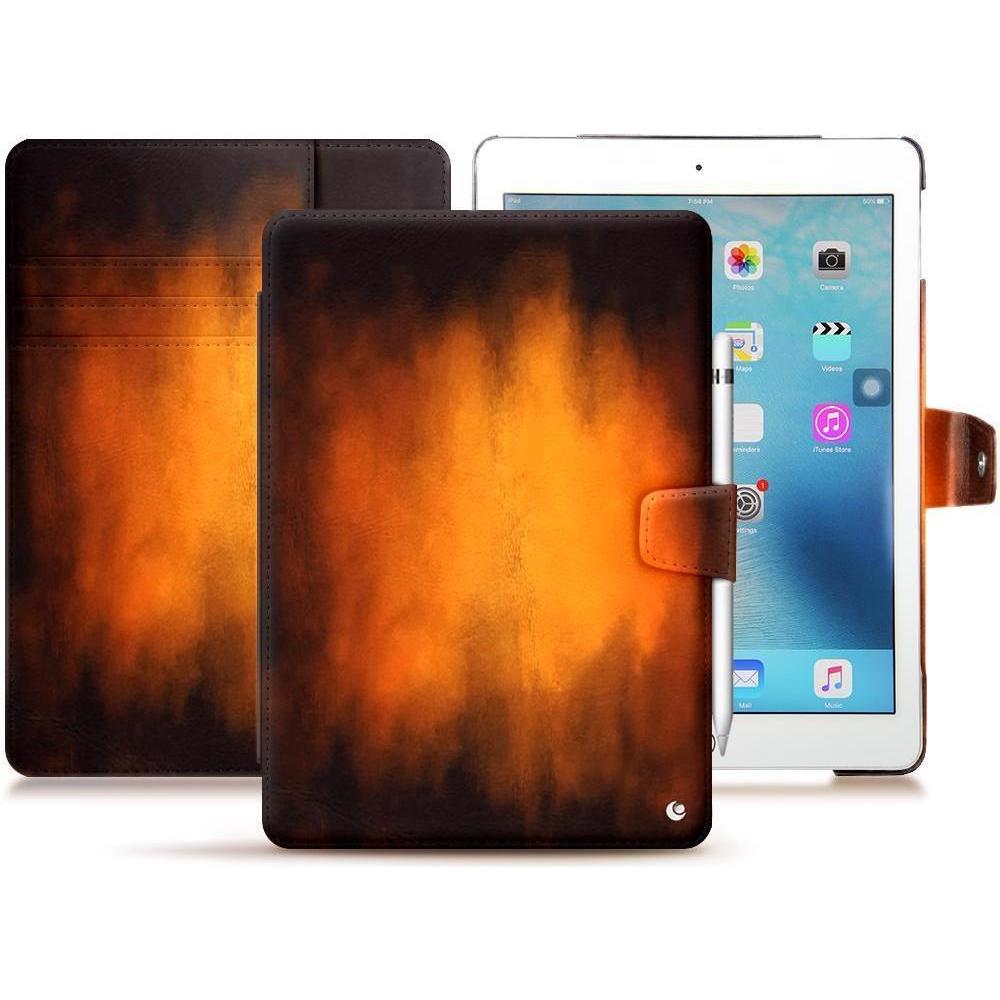 Noreve Lederschutzhülle Wallet (iPad 9.7), Tablet Hülle, Violett