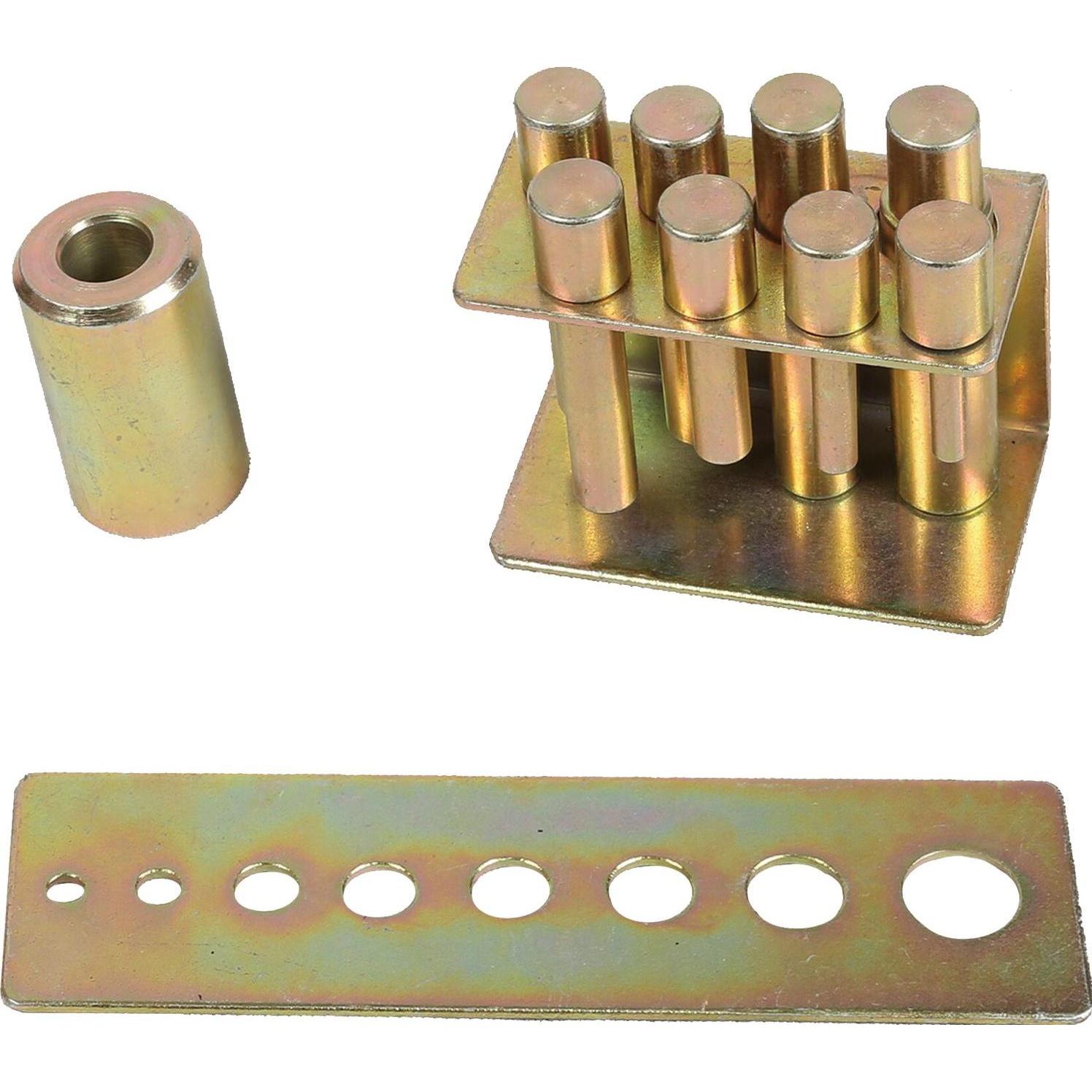 KS Tools, Accessori per pinze, performance Druckdorn-Satz für Hydraulik-Werkstattpresse, 8-tlg