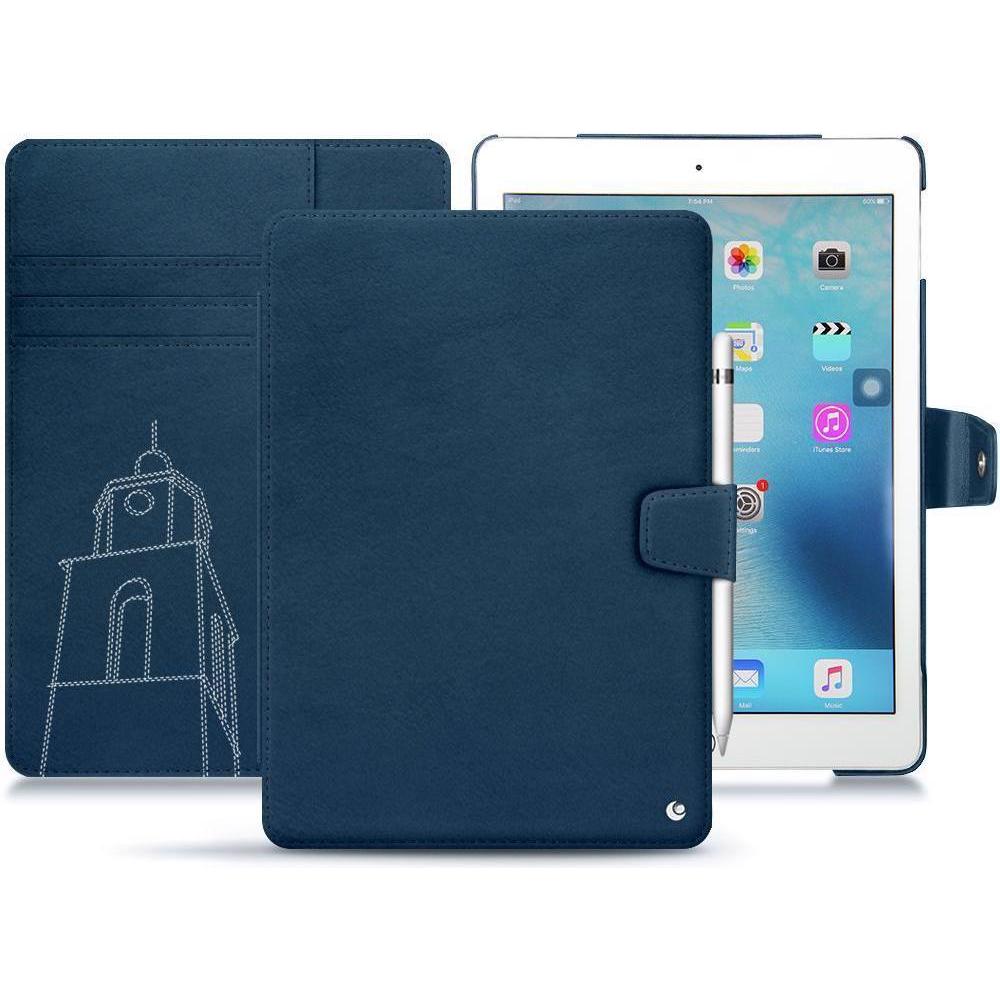 Noreve Lederschutzhülle Wallet (iPad 9.7), Tablet Hülle, Blau