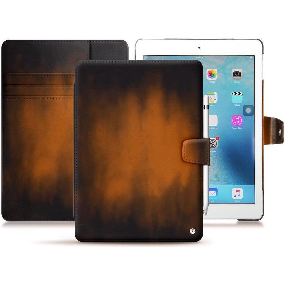 Noreve Lederschutzhülle Wallet (iPad 9.7), Tablet Hülle, Braun