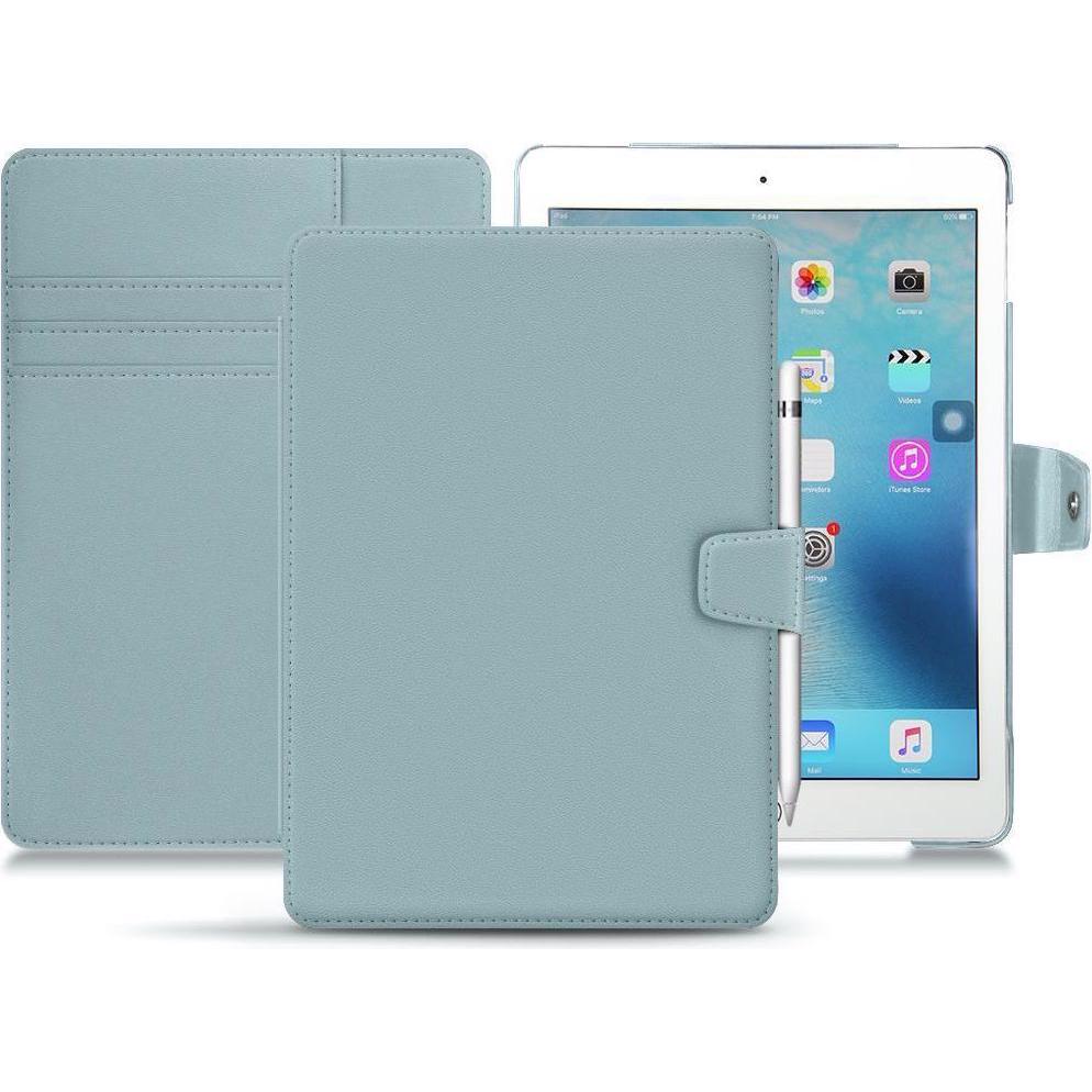 Noreve Lederschutzhülle Wallet (iPad 9.7), Tablet Hülle, Blau