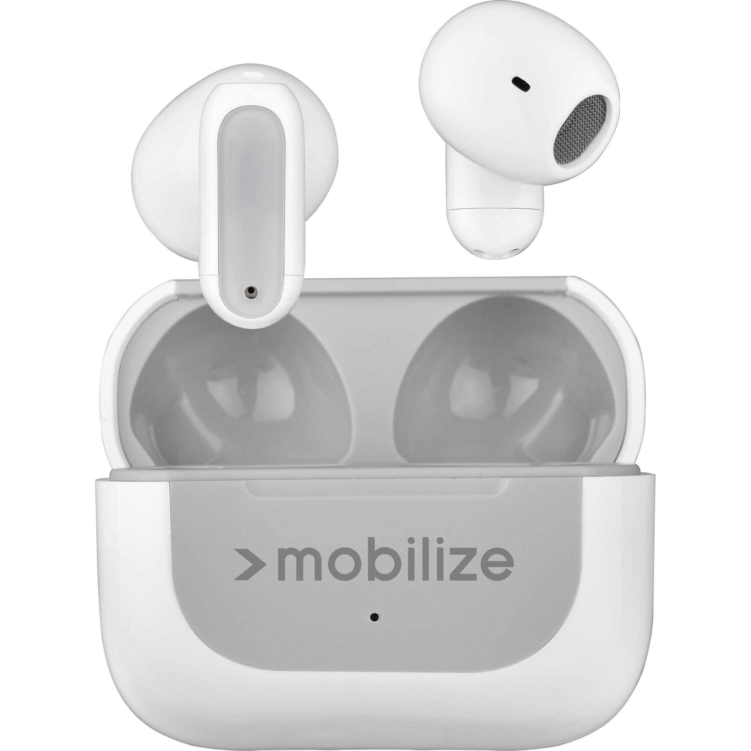 Mobilize Bluetooh-Headset (Kabelgebunden), Kopfhörer, Weiss