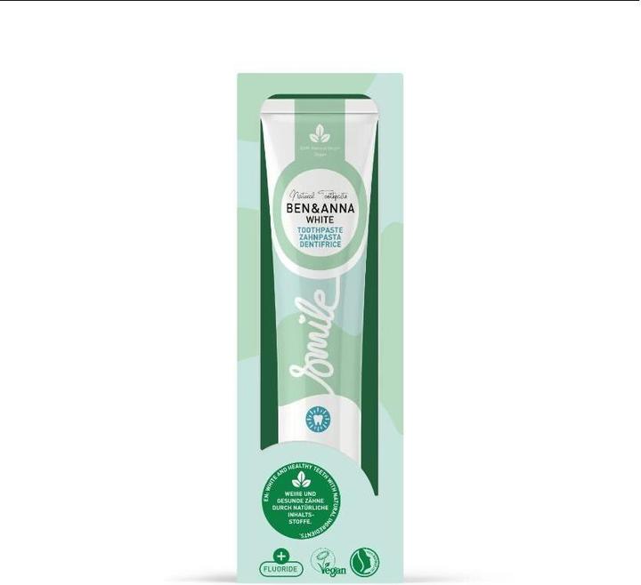 Produktbild Ben & Anna BEN&ANNA Natural Toothpaste naturalna pasta do zębów White Aloes 75ml (75 ml)