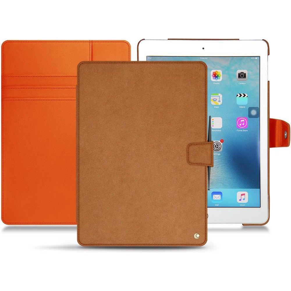 Noreve Lederschutzhülle Wallet (iPad Pro 9.7 2016 (1. Gen)), Tablet Hülle, Orange