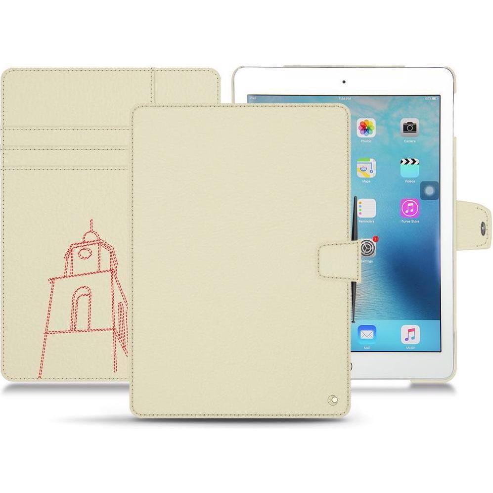 Noreve Lederschutzhülle Wallet (iPad Pro 9.7 2016 (1. Gen)), Tablet Hülle, Weiss