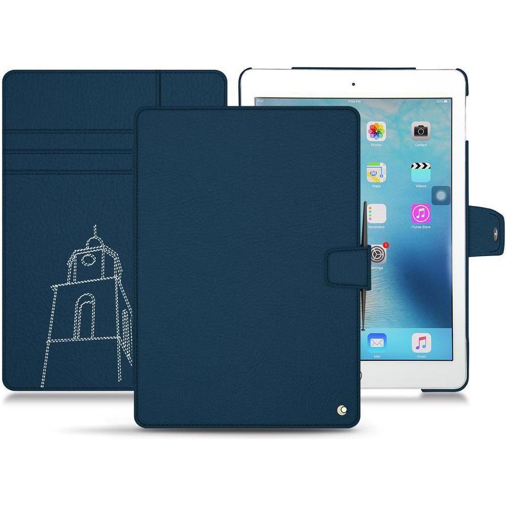 Noreve Lederschutzhülle Wallet (iPad Pro 9.7 2016 (1. Gen)), Tablet Hülle, Blau