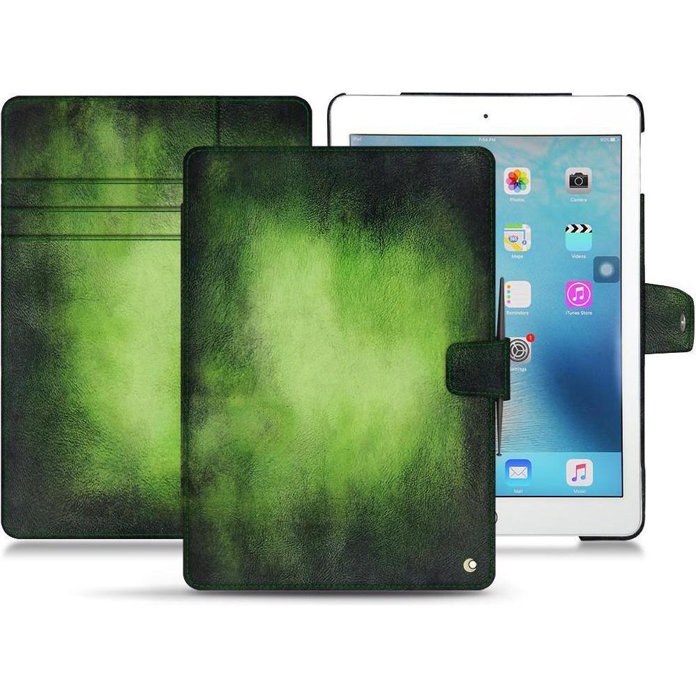 Noreve Lederschutzhülle Wallet (iPad Pro 9.7 2016 (1. Gen)), Tablet Hülle, Grün