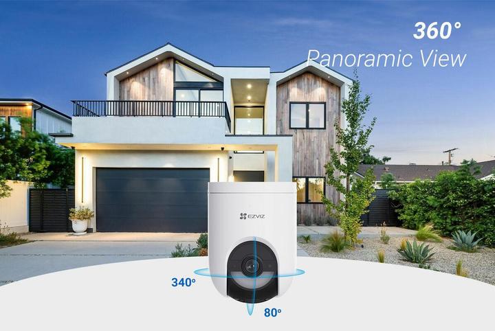 Productafbeelding EZVIZ HB8 Lite Kit Batterie Kamera + Solar Panel (2560 x 1440 Pixels)