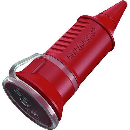 Mennekes, Netzstecker + Netzkupplung, MEN 10844 Schuko-Kupplungsdose 16A 230V rot