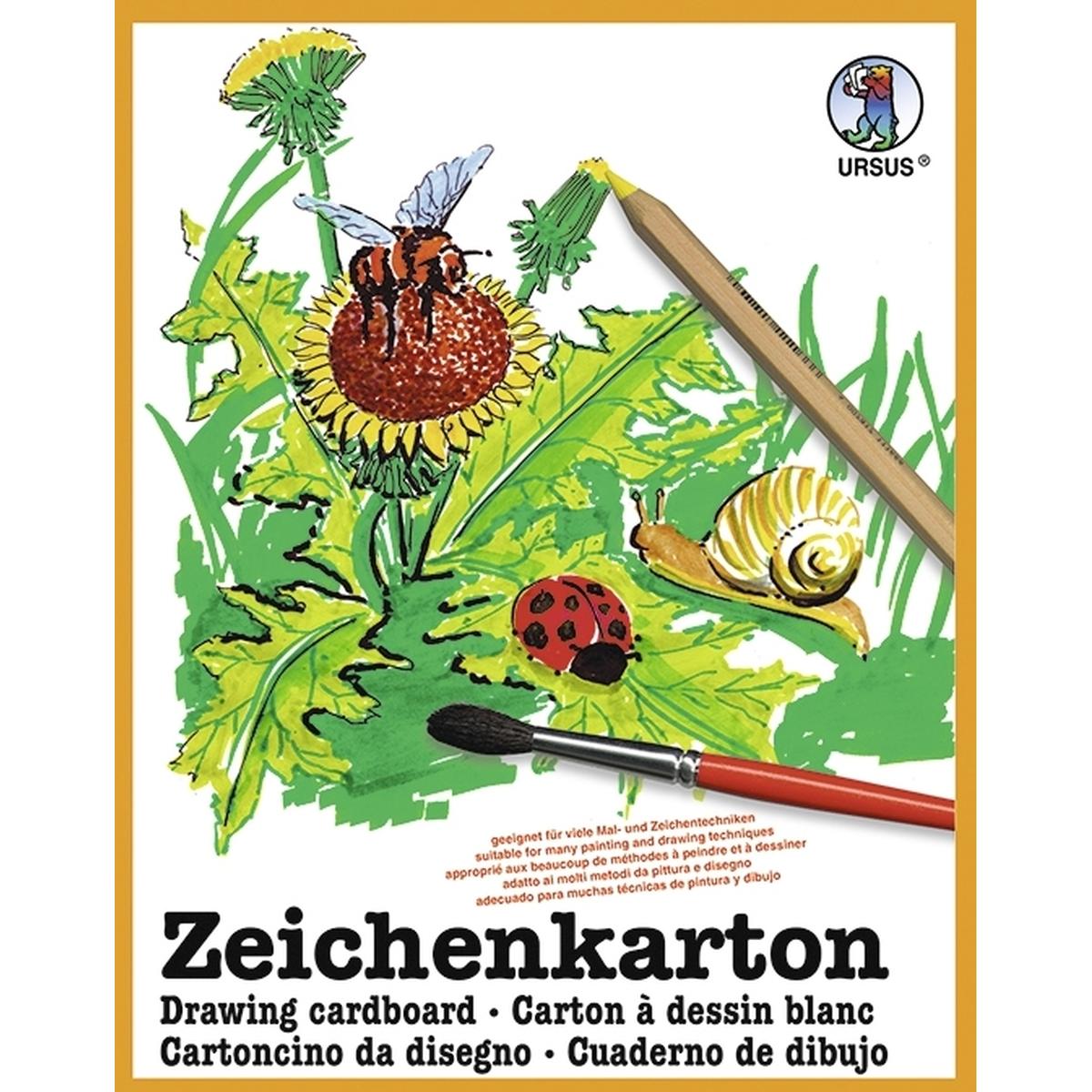 Ursus, Bastelpapier, Zeichenkarton 150g/qm A3 VE=50 Blatt (150 g/m², 1 x)