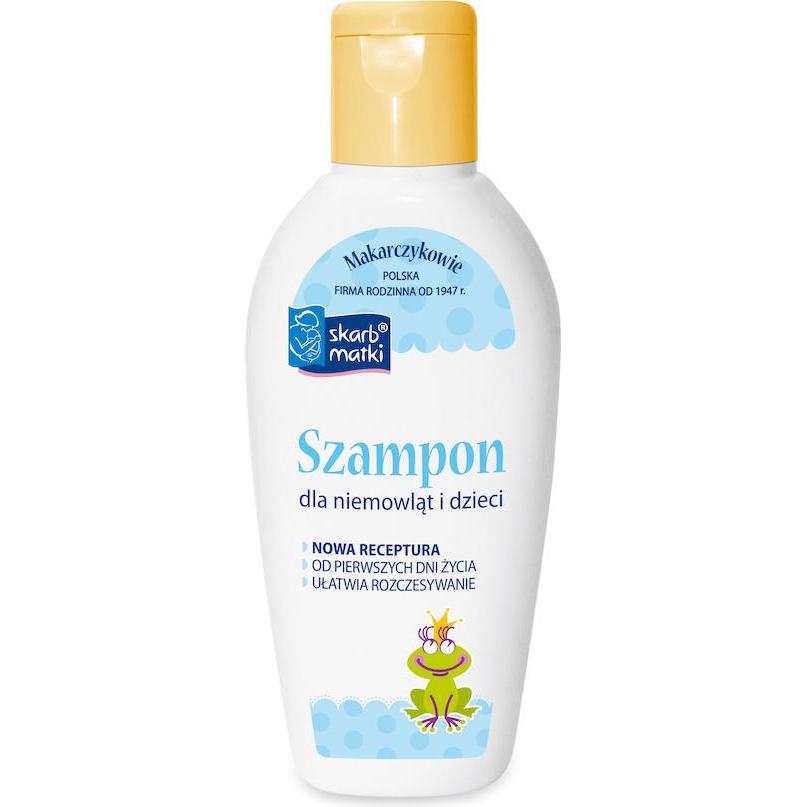 Skarb Matki, Shampoo, Mutterschatz, Mini Shampoo für Säuglinge und Kinder, 80 ml (80 ml, Flüssiges Shampoo)