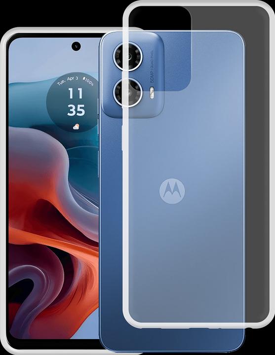 Actual product image Cazy Mobile Phone Chain Case Compatible with Motorola Moto G34 - Silicone Mobile Phone Case with Strap
