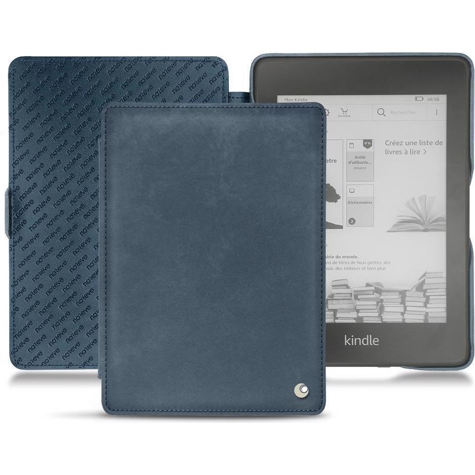 Noreve Lederschutzhülle horizontal (Kindle Paperwhite 2018), Tablet Hülle, Blau