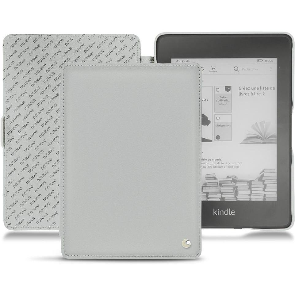 Noreve Lederschutzhülle horizontal (Kindle Paperwhite 2018), Tablet Hülle, Grau