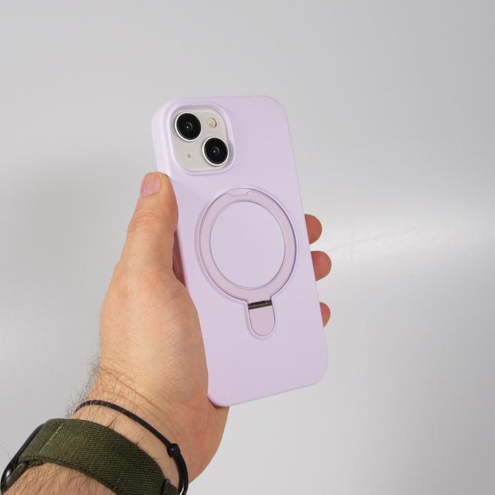 Produktbild PhoneLook Hülle Silikon matt MagSafe mit Haltering (Apple iPhone 14)
