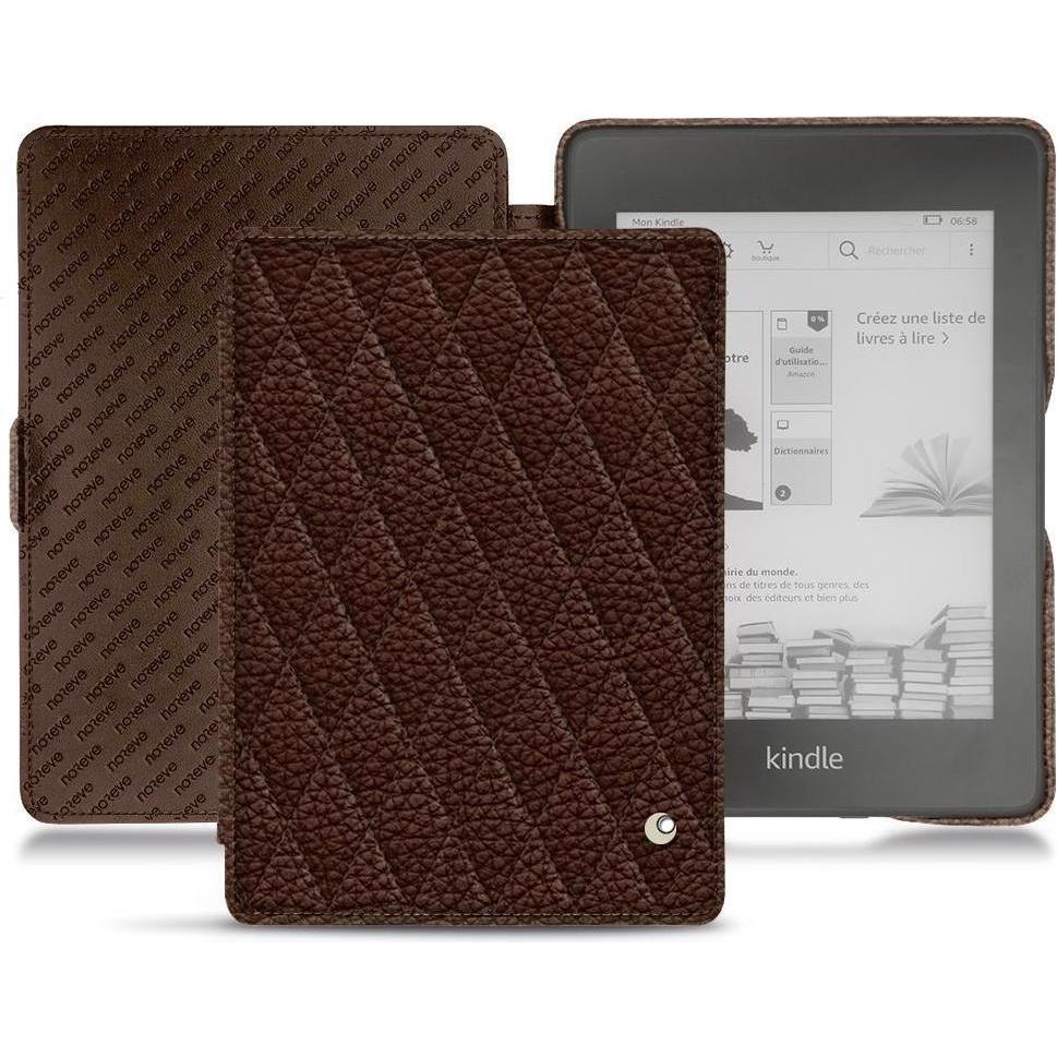 Noreve Lederschutzhülle horizontal (Kindle Paperwhite 2018), Tablet Hülle, Braun