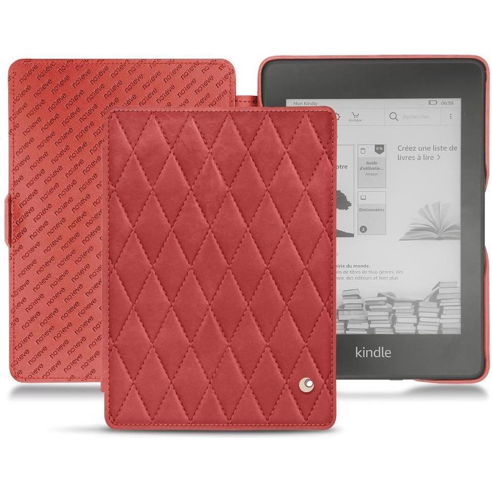 Noreve Lederschutzhülle horizontal (Kindle Paperwhite 2018), Tablet Hülle, Rot