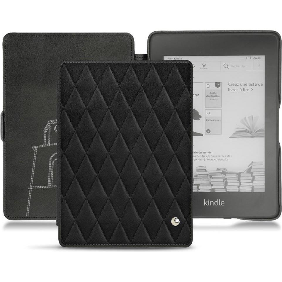 Noreve Lederschutzhülle horizontal (Kindle Paperwhite 2018), Tablet Hülle, Schwarz