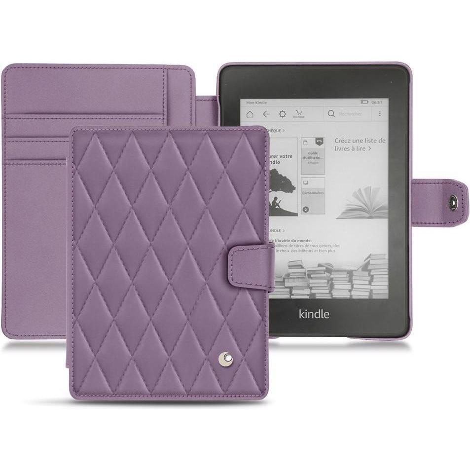 Noreve Lederschutzhülle Wallet (Kindle Paperwhite 2018), eReader Zubehör, Violett