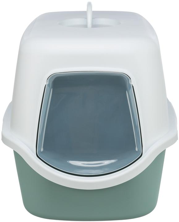 Produktbild Trixie Katzentoilette Vico mit Haube, Grün/Weiss (Katzenklo geschlossen)