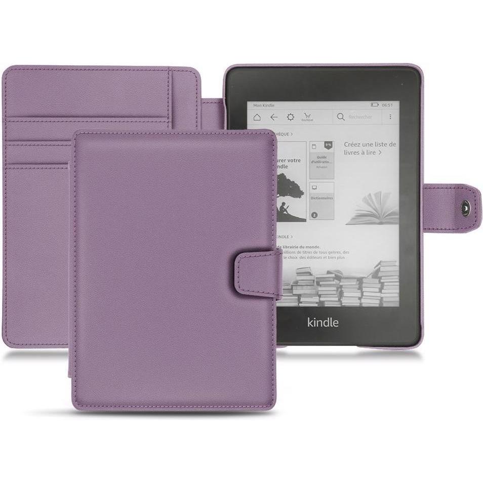 Noreve Lederschutzhülle Wallet (Kindle Paperwhite 2018), eReader Zubehör, Violett