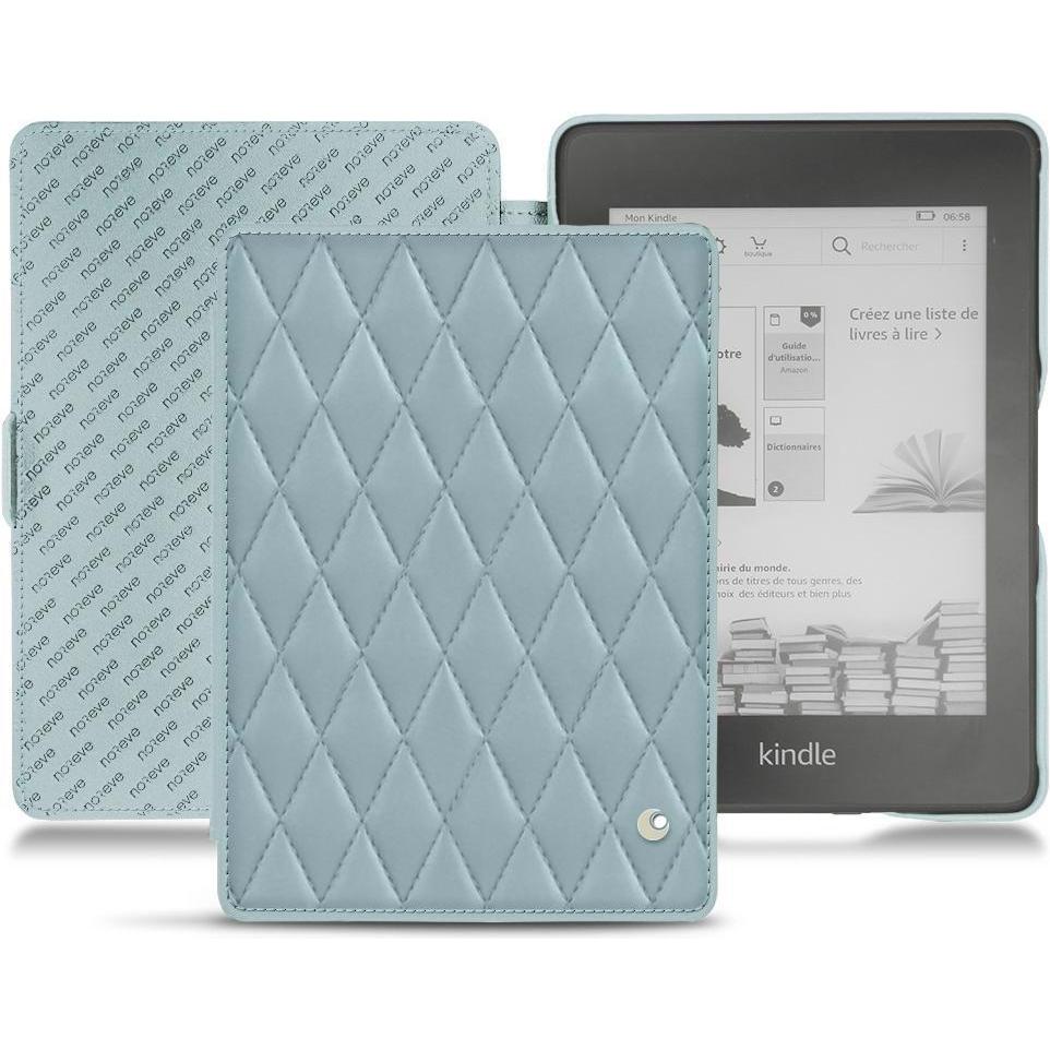 Noreve Lederschutzhülle horizontal (Kindle Paperwhite 2018), Tablet Hülle, Blau