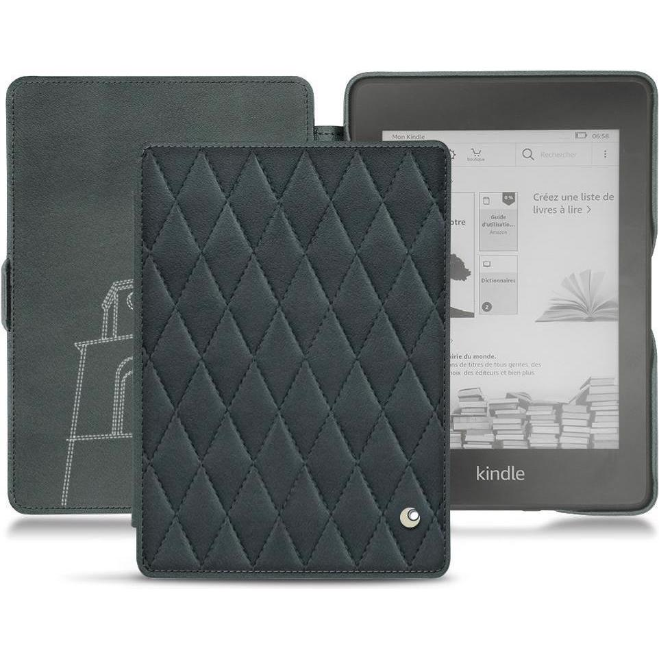 Noreve Lederschutzhülle horizontal (Kindle Paperwhite 2018), Tablet Hülle, Blau