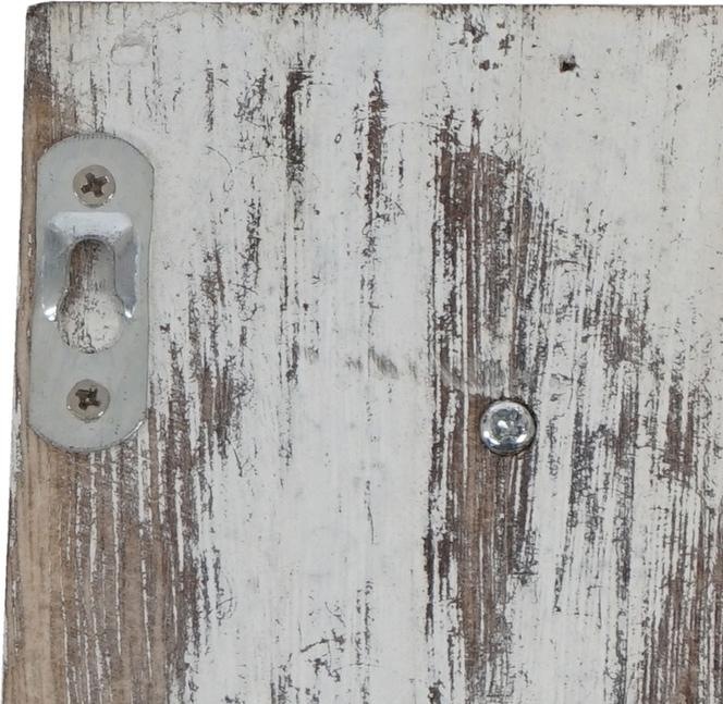 Actual product image Swisshandel24 Cup Holder, Hanging Shelf Cup Board Wall Shelf, Shabby Look Vintage 50x45x5cm - white