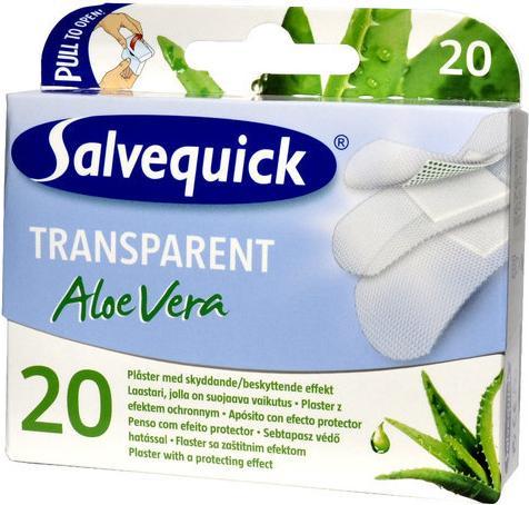 Salvequick Discreet & Caring Transparent Aloe Vera Slices 20Pcs. (75 ml)