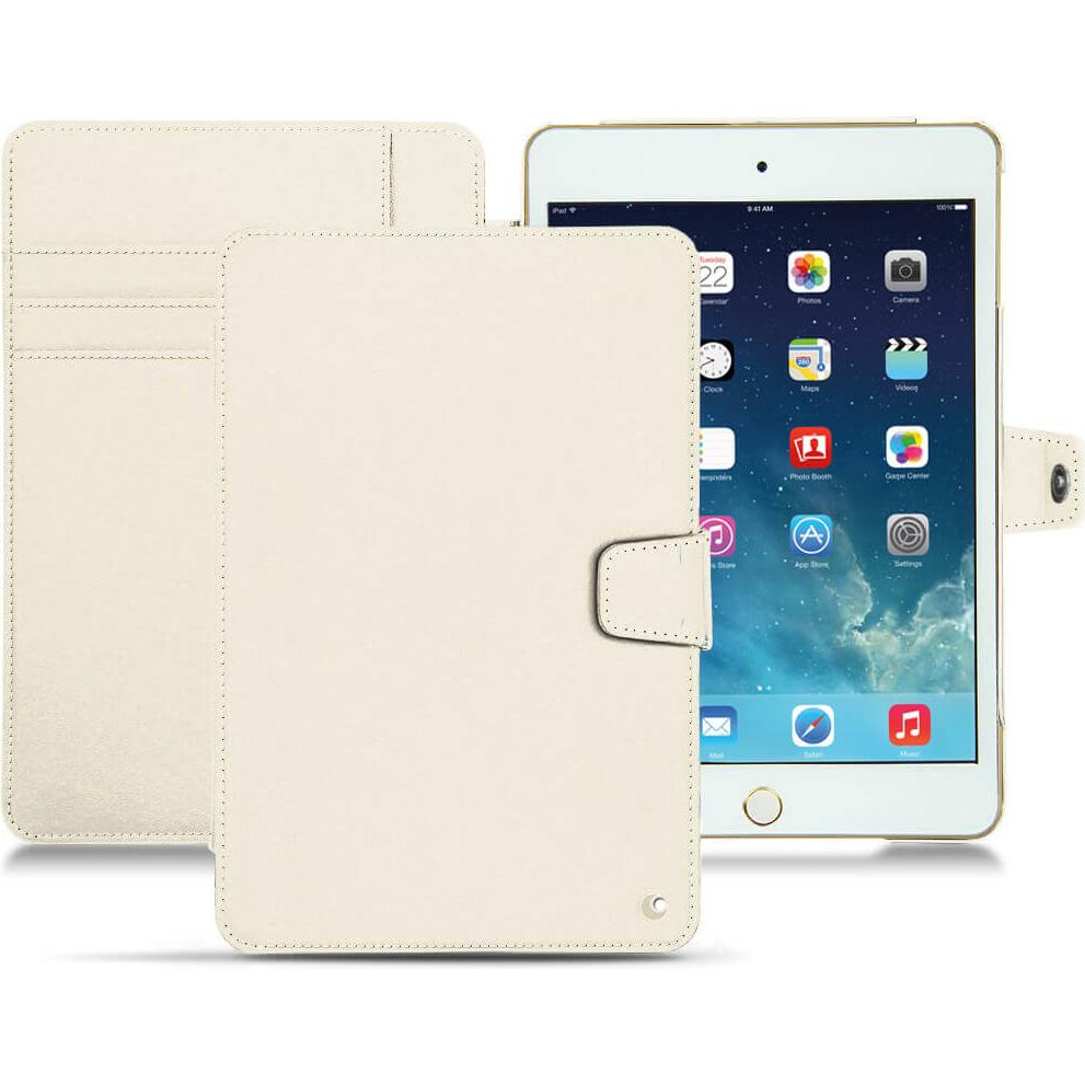 Noreve Lederschutzhülle Wallet (iPad Mini 5), Tablet Hülle, Weiss