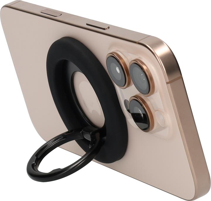 Actual product image Mobiparts MagSafe Ring with Standfunction Matt Black
