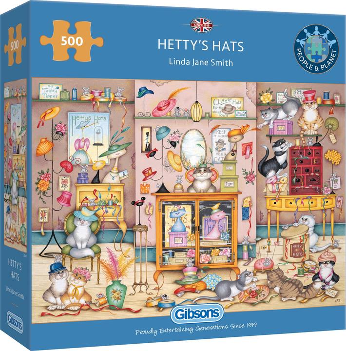 Immagine prodotto Gibsons Puzzle di Hetty Hats 500 pezzi (500 pezzi)