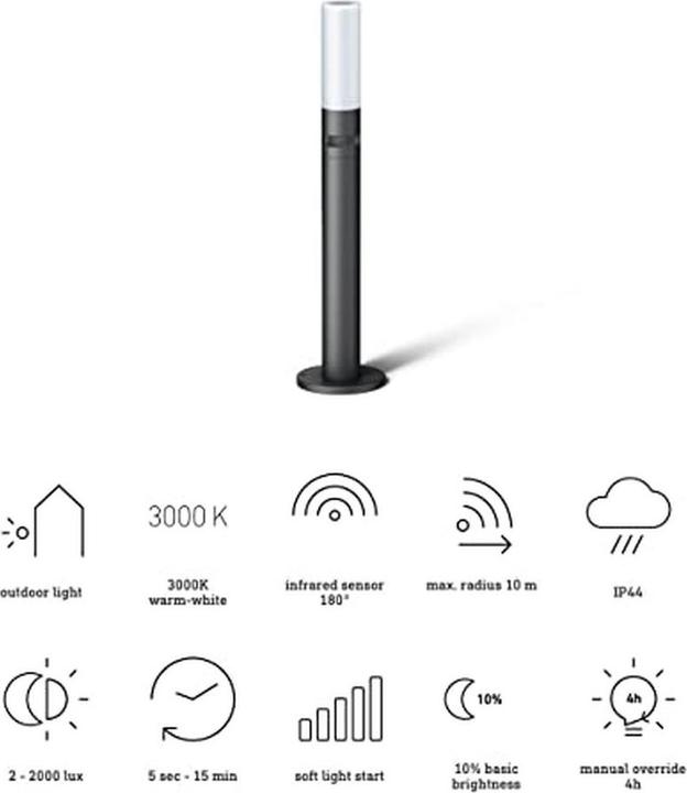 Produktbild Steinel LED Wegeleuchte (575 lm, IP44)