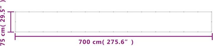Image du produit VidaXL Balkon-Sichtschutz 100 % Polyester-Oxford (2400 cm)