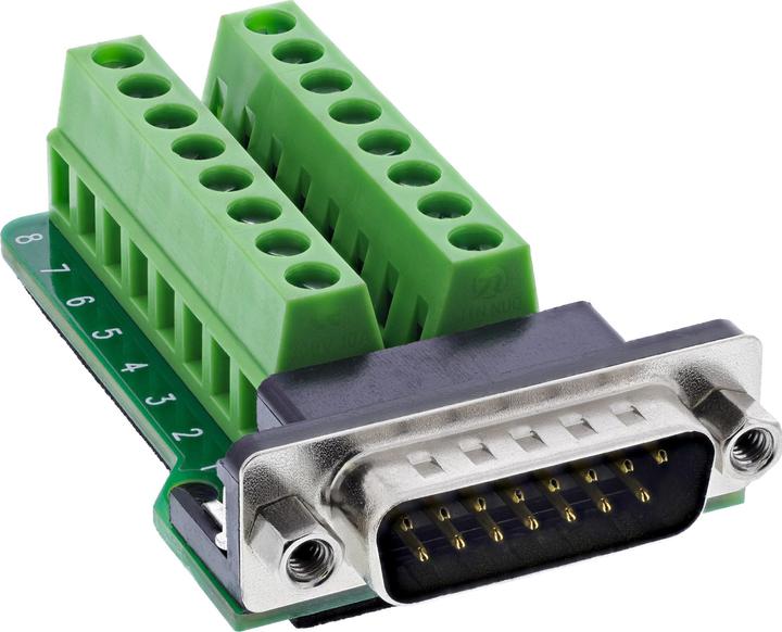InLine D-Sub 15 Terminalblock