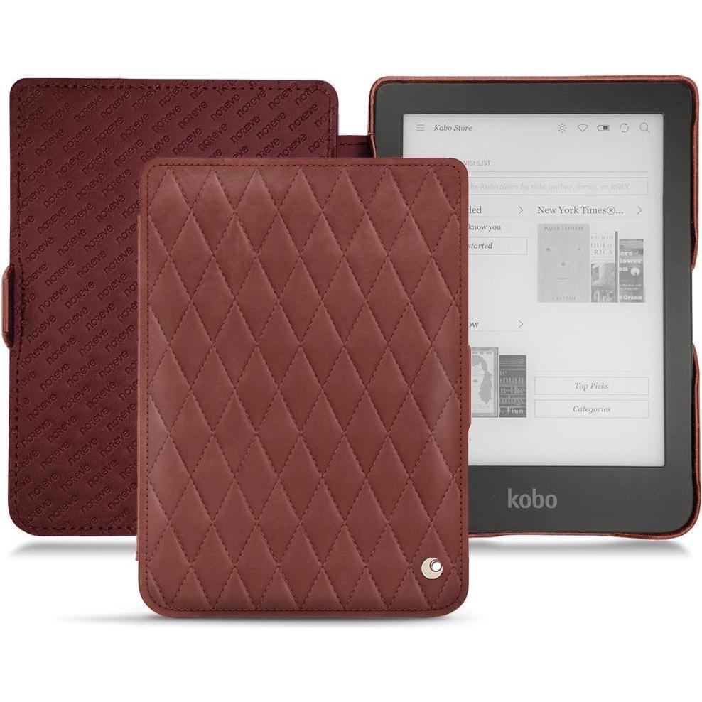 Noreve Lederschutzhülle horizontal (Clara HD), Tablet Hülle, Rot
