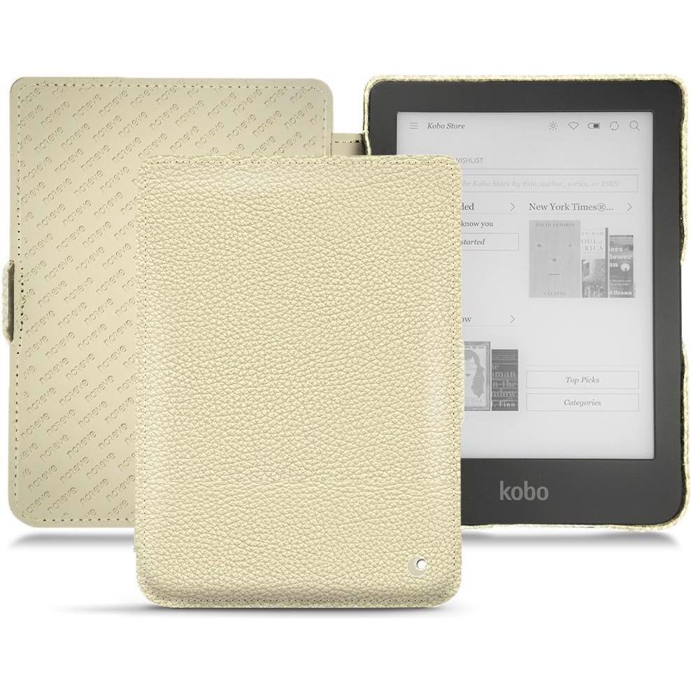 Noreve Lederschutzhülle horizontal (Clara HD), eReader Zubehör, Weiss