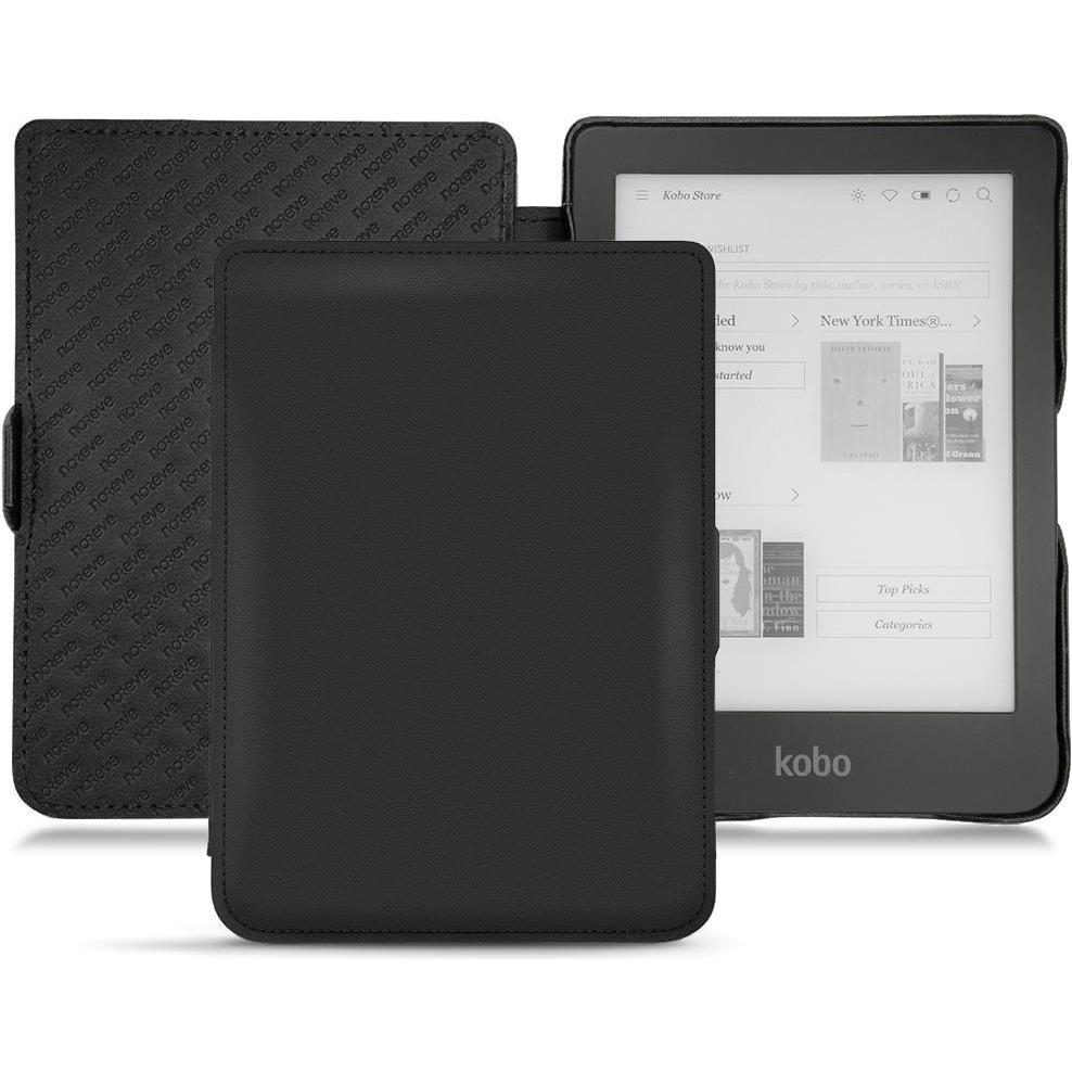 Noreve Lederschutzhülle horizontal (Clara HD), eReader Zubehör, Schwarz
