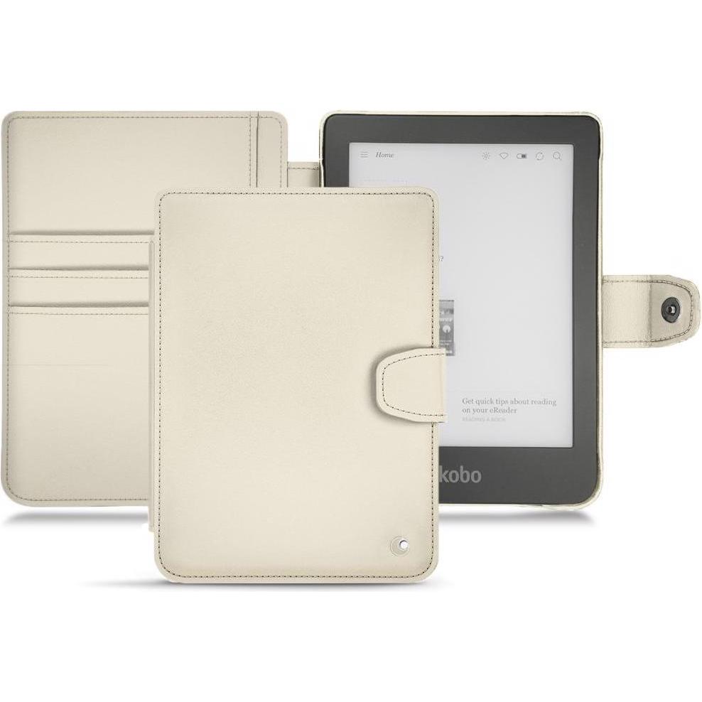Noreve Lederschutzhülle Wallet (Clara HD), eReader Zubehör, Weiss