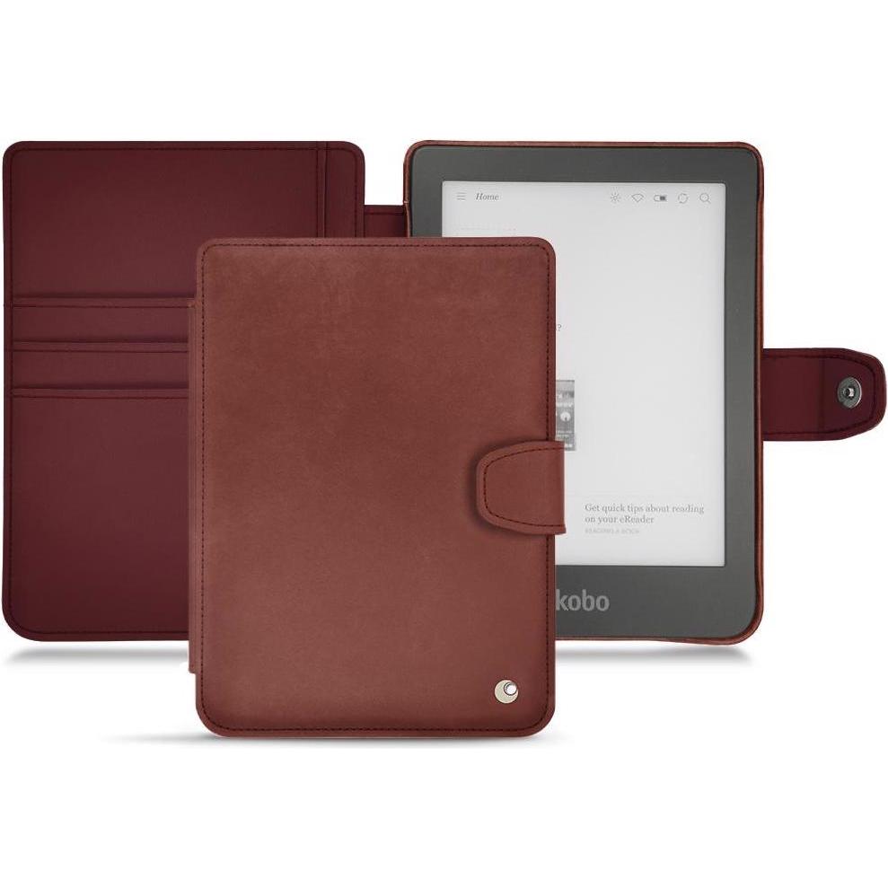 Noreve Lederschutzhülle Wallet (Clara HD), eReader Zubehör, Rot