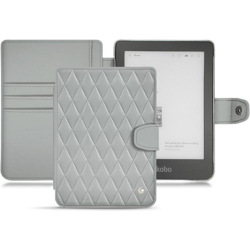 Noreve Lederschutzhülle Wallet (Clara HD), eReader Zubehör, Grau