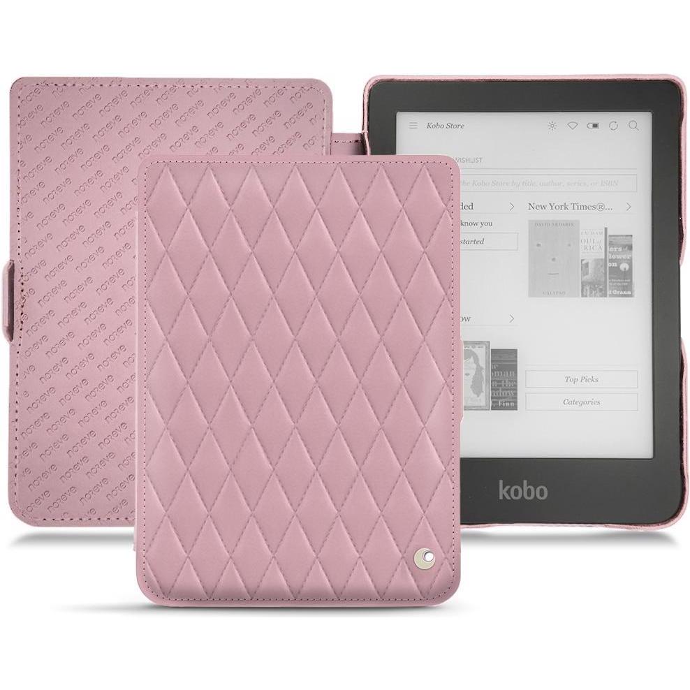 Noreve Lederschutzhülle horizontal (Clara HD), Tablet Hülle, Rosa