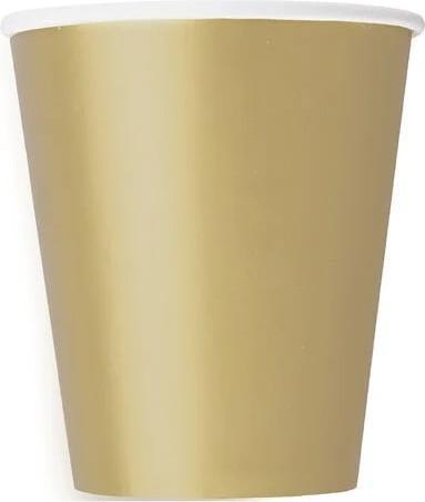 Actual product image Unique Partybecher gold, 8 Stk. (8x)