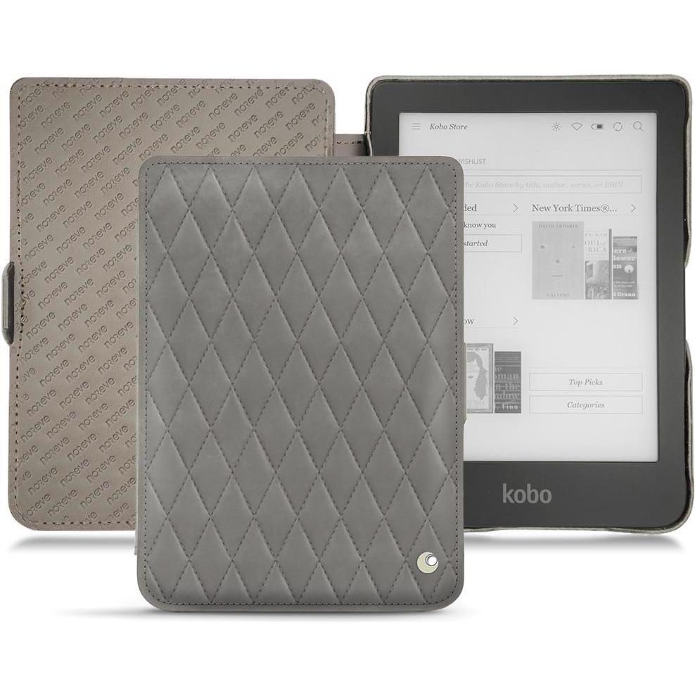 Noreve Lederschutzhülle horizontal (Clara HD), Tablet Hülle, Grau